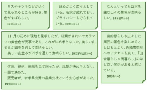 スクリーンショット 移住者の声